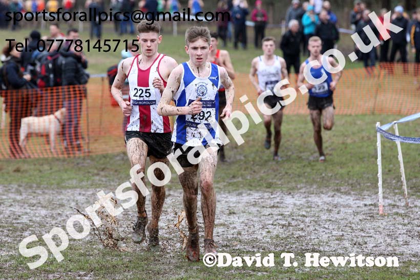 Mens under-20s 2018 British Inter Counties Cross Country Champs., Prestwold Hall, Loughborough. Photo: David T. Hewitson/Sports for All Pics